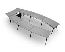 میز-کنفرانس-صفحه-چوبی-یونیکا-تیپ-3955-41 -  - https://mohitara.com