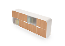 کتابخانه-و-ویترین-کوتاه-ویژه-اتاق-مدیر-عامل-برلیانت-تیپ-6027-41 -  - https://mohitara.com