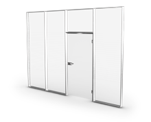 پارتیشن-اداری-دو-جدار-با-پوشش-تمام-شیشه-طرح-دار-پریوال-تیپ-8586-41 -  - https://mohitara.com